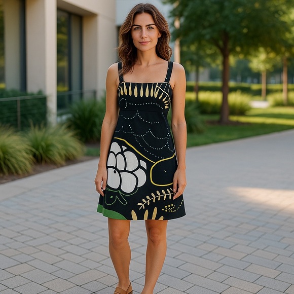 Anthropologie Marimekko Mauste Cotton Sleeveless Dress - Picture 6 of 6
